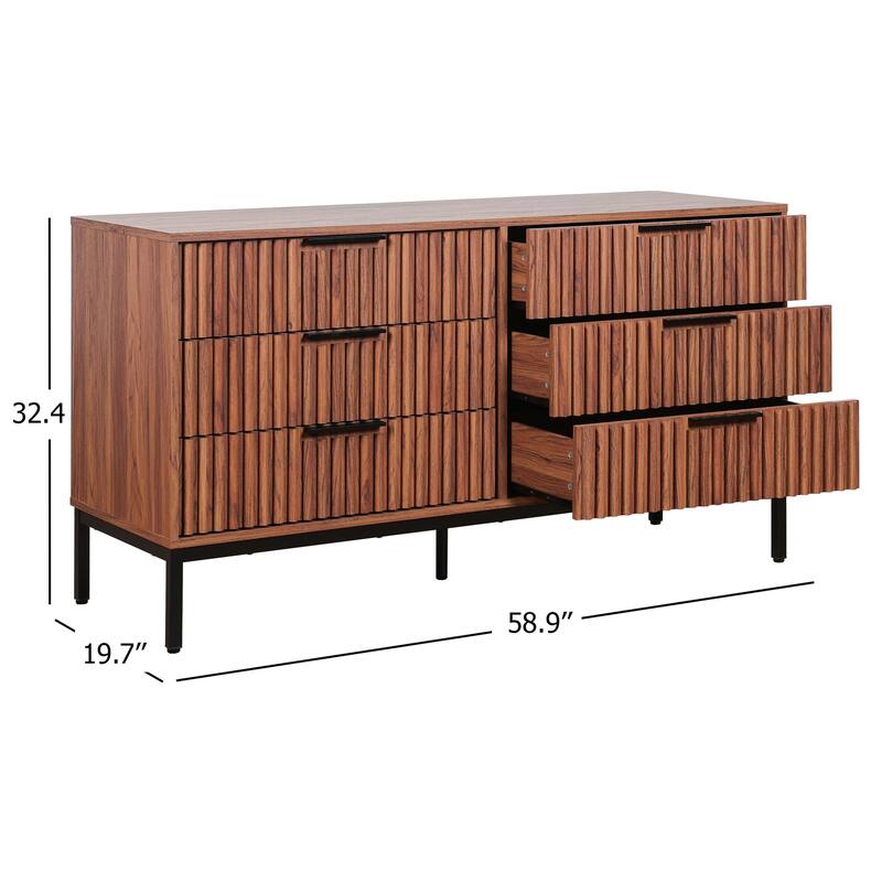 SAFAVIEH Home Lylia 6-Drawer Dresser
