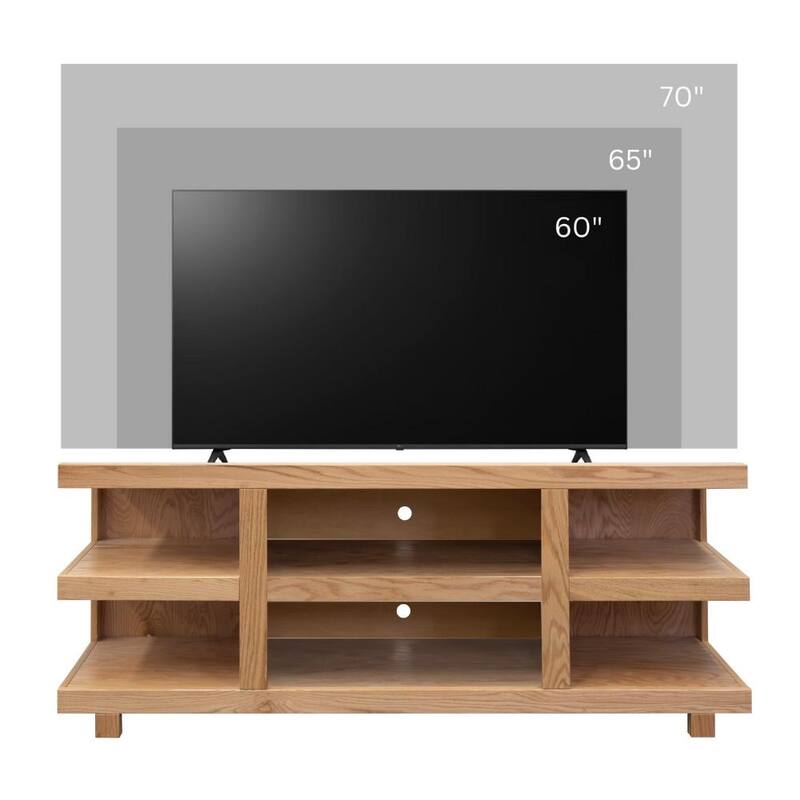 Bridgevine Home Laurel Canyon 64 inch TV Stand for TVs up to 70 inches, No Assembly Required