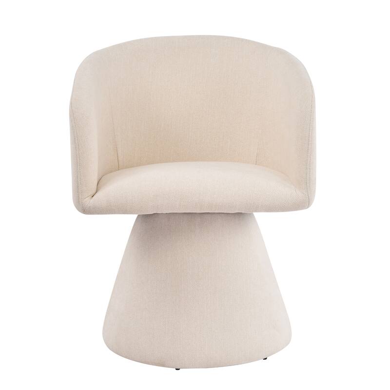 Christopher Knight Home - Melville 7-Piece Upholstered Swivel Dining Set with 84" Rectangular Pillar Base Dining Table