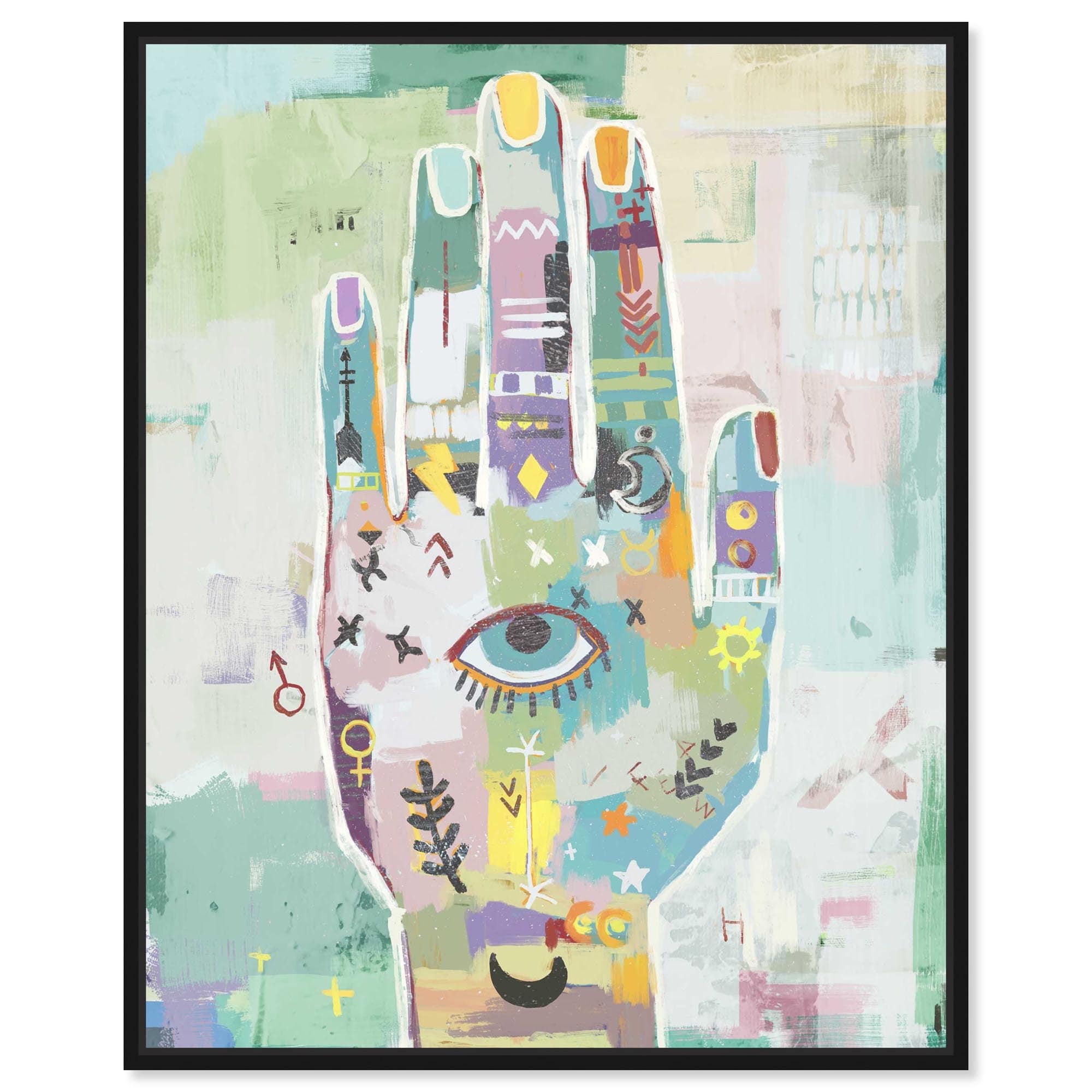 See no Evil Living Room Art Framed Canvas Print by Notoriart