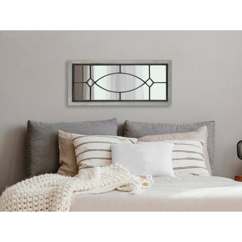 Kate and Laurel Bakersfield Wood Framed Mirror