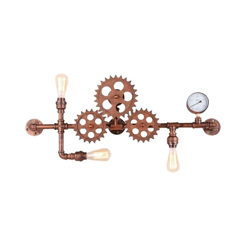 Farmhouse wall lamp bronze light fixture metal wall light