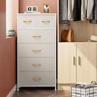 6 Drawer Wooden Dresser, Vertical Craft Storage Organizer Makeup Drawer  Cabinet for Home Office - On Sale - Bed Bath & Beyond - 34847095
