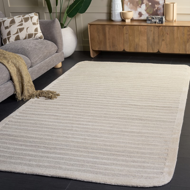 SAFAVIEH Handmade Ebony Sawako Wool Rug