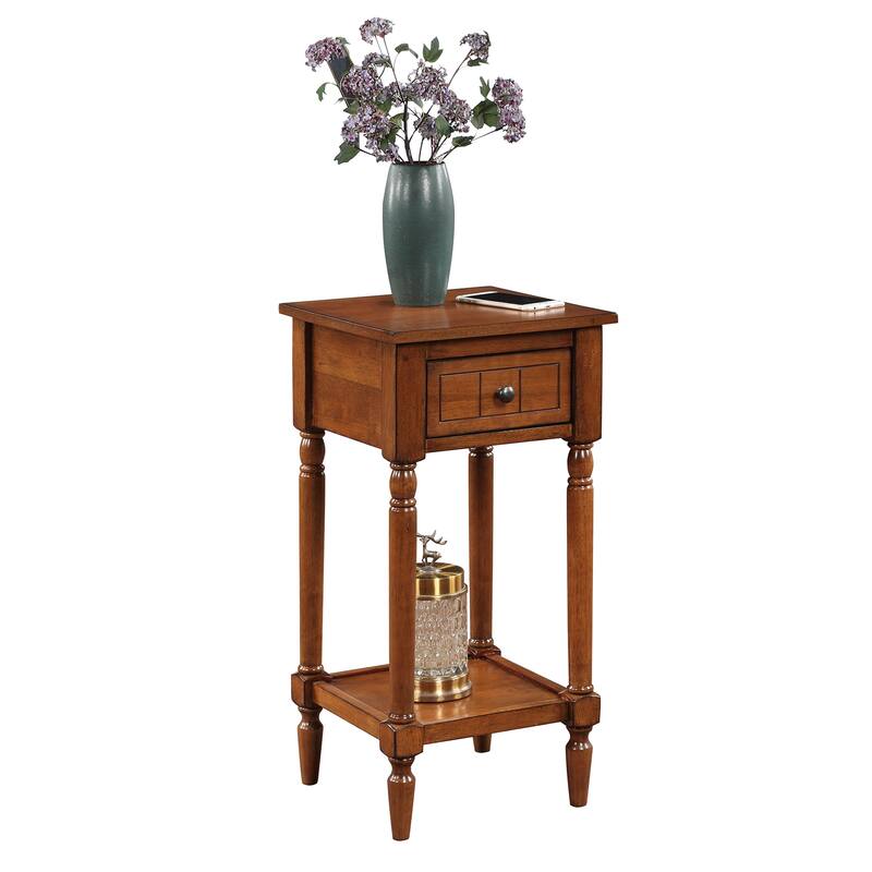 Convenience Concepts French Country Khloe 1 Drawer Accent Table with Shelf
