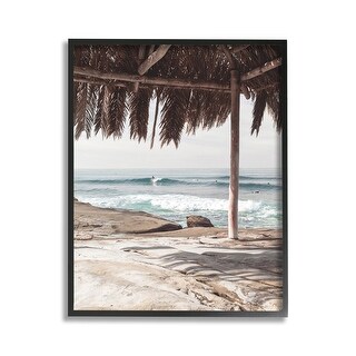 Stupell Tropical Beach Canopy Framed Giclee Art Design By Sisi and Seb ...