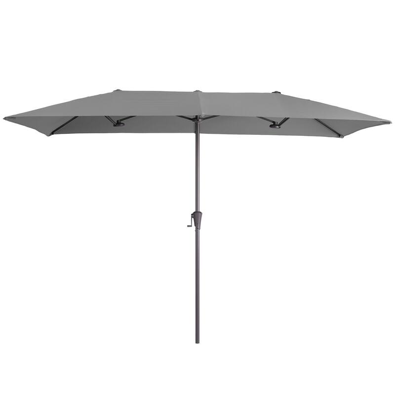 BONOSUKI 11x7/10x6.5ft Double-Sided Patio Umbrella with Large Canopy Outdoor Table Umbrella for Garden