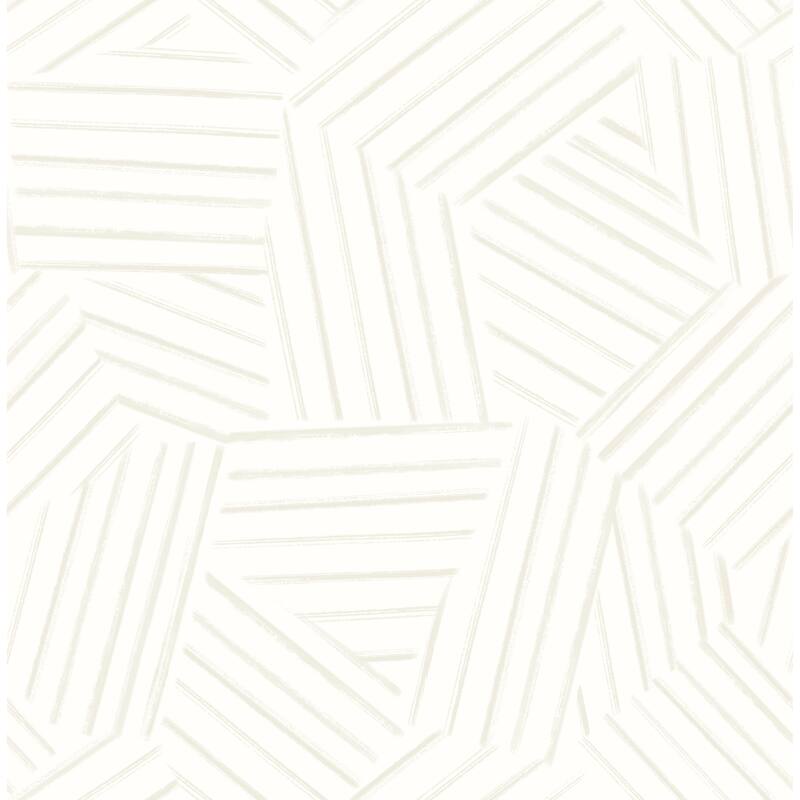 A-Street Prints Helene Pearl Geometric Lines Wallpaper
