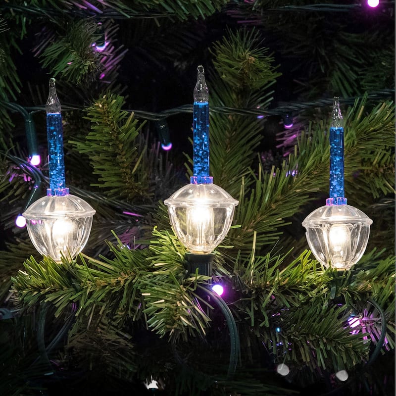 3 Pack Christmas Bubble Light Replacement Pack, Clear with Silve Glitter Liquid