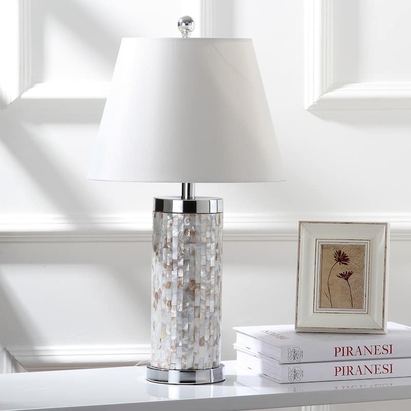 SAFAVIEH Lighting Diana Capiz Shell 26-inch Table Lamp (Set of 2) - 14"x14"x25"