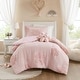 preview thumbnail 42 of 58, Intelligent Design Kids Gracie Floral Reversible Tufted Chenille Comforter Set with Flower Throw Pillow Pink - Twin