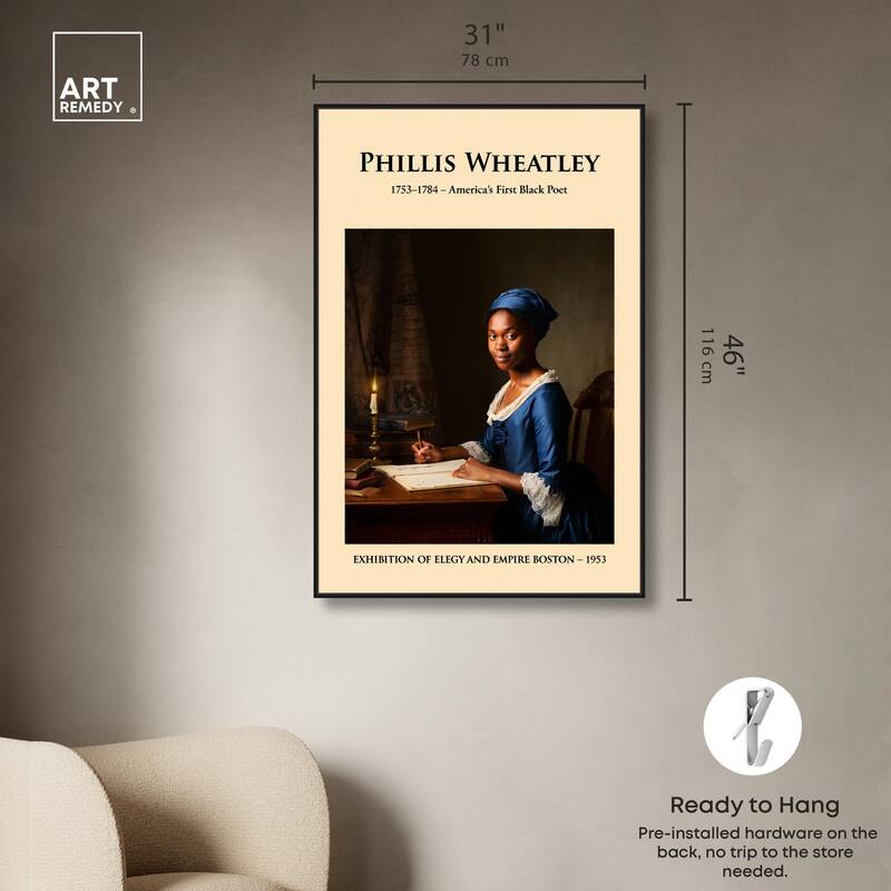 America's First Black Poet Canvas by Art Remedy