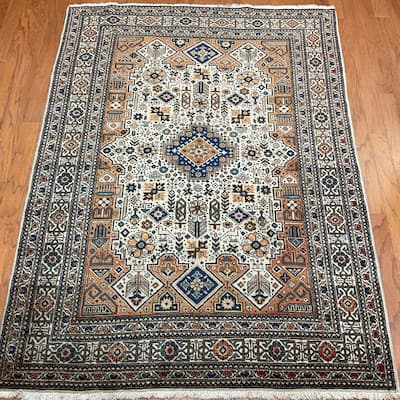HERAT ORIENTAL Handmade Tabriz Wool Rug - 4'2" x 6'3"