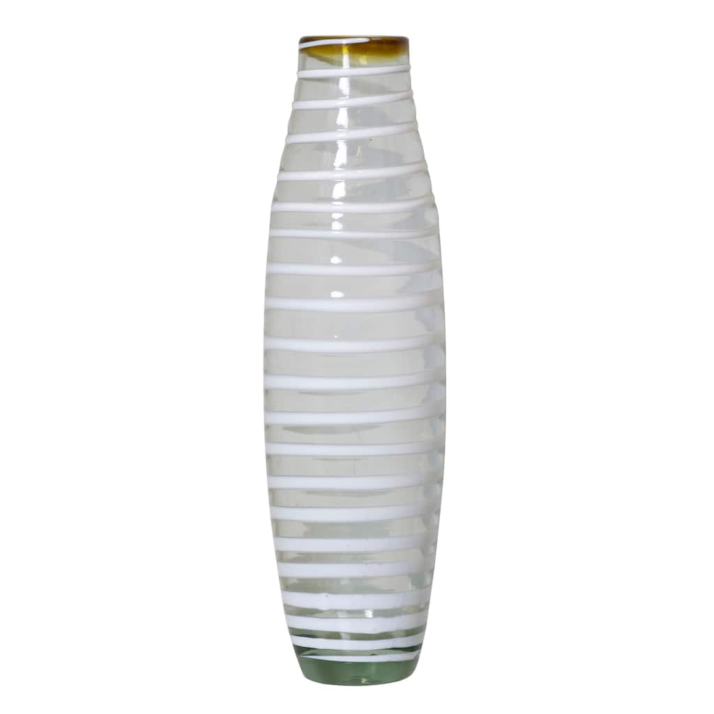 StyleCraft Vanilla Swirl - Glass Drop Vase