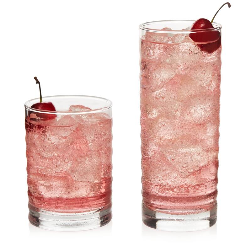 Libbey Pueblo 16-Piece Tumbler and Rocks Glass Set - Set of 16