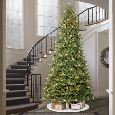 Puleo International Pre-Lit 10' Berkshire Fir Artificial Christmas Tree