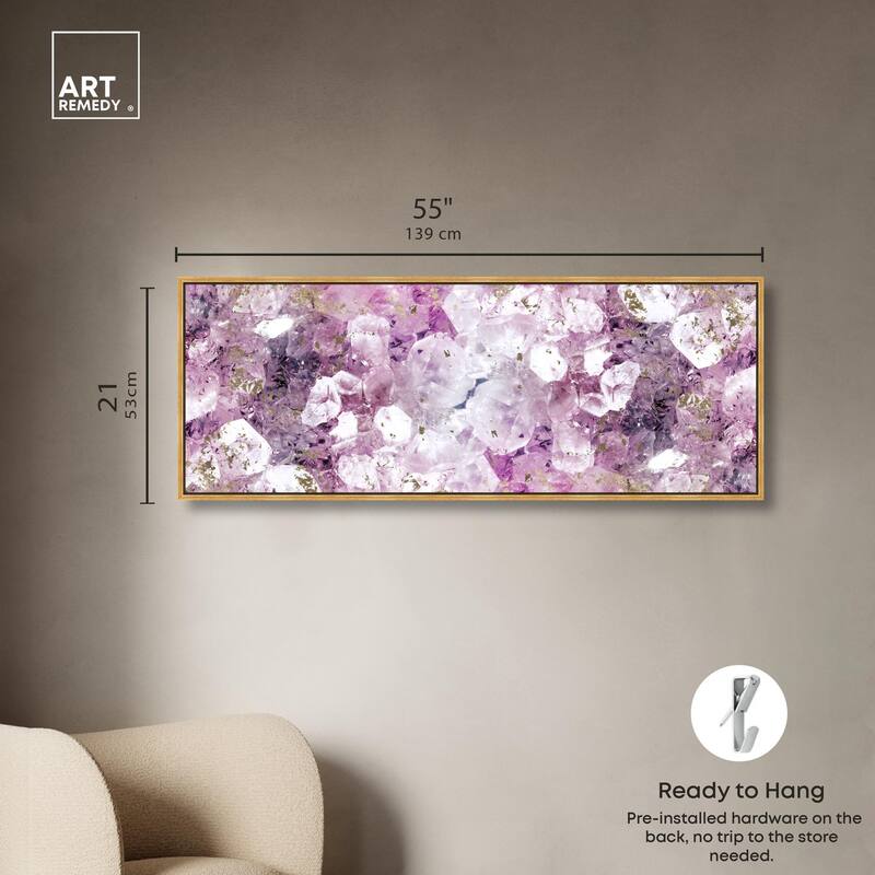 Crystal Romance Panoramic Canvas by Art Remedy