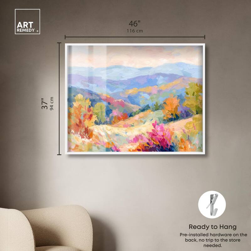Colorful Valley II Shadowbox by Art Remedy