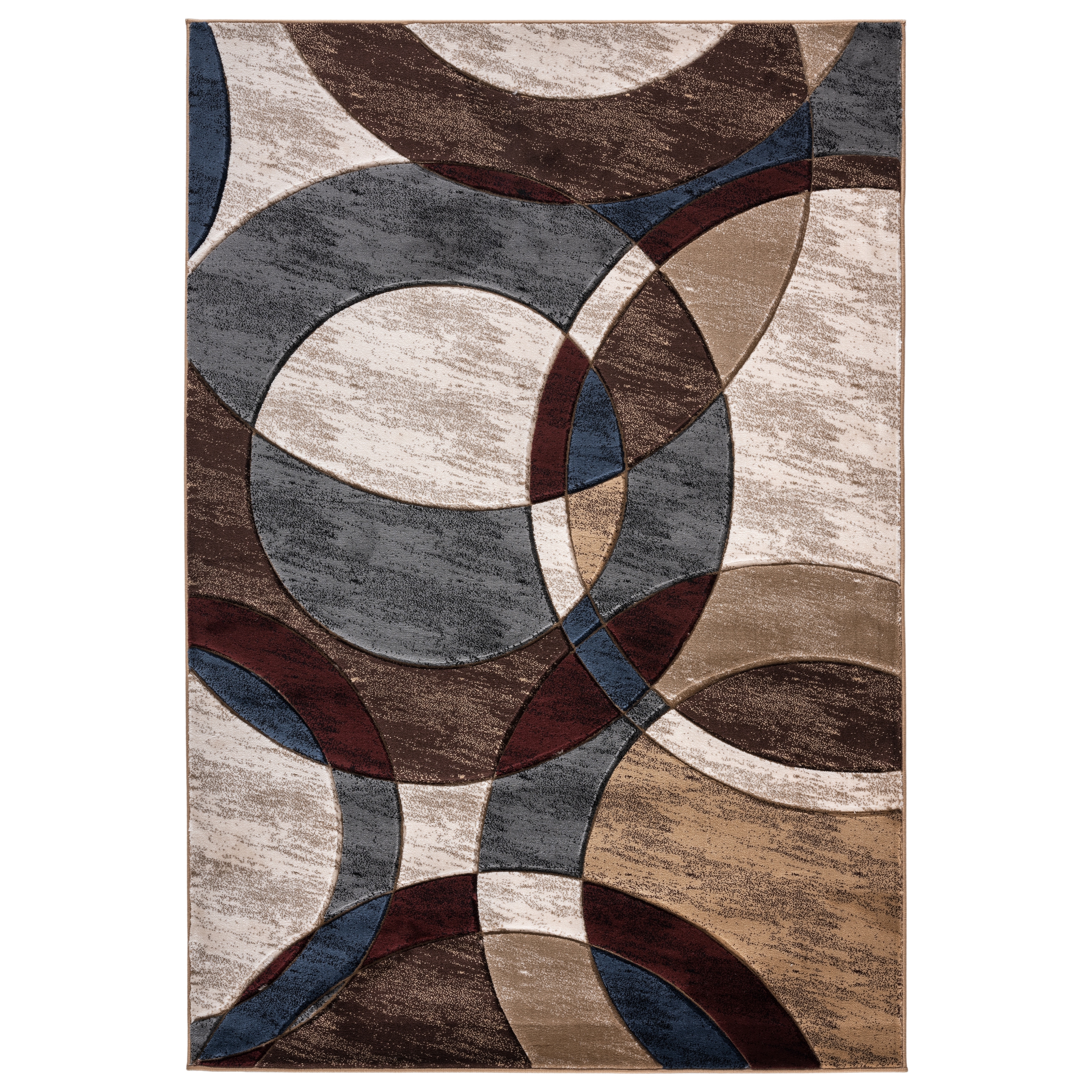 MDA Rugs Orelsi Brown/Grey Polyester Area Rug