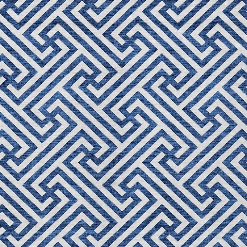 HomeRoots Geometric Transitional Rectangle Outdoor Rug