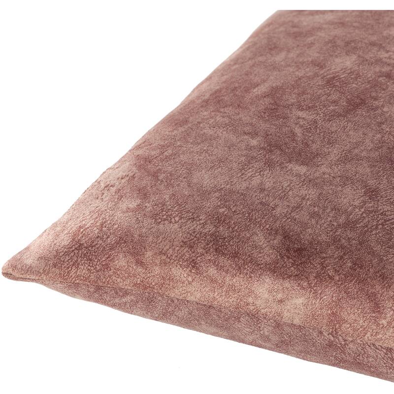 Archibald Faux Suede Transitional Throw Pillow