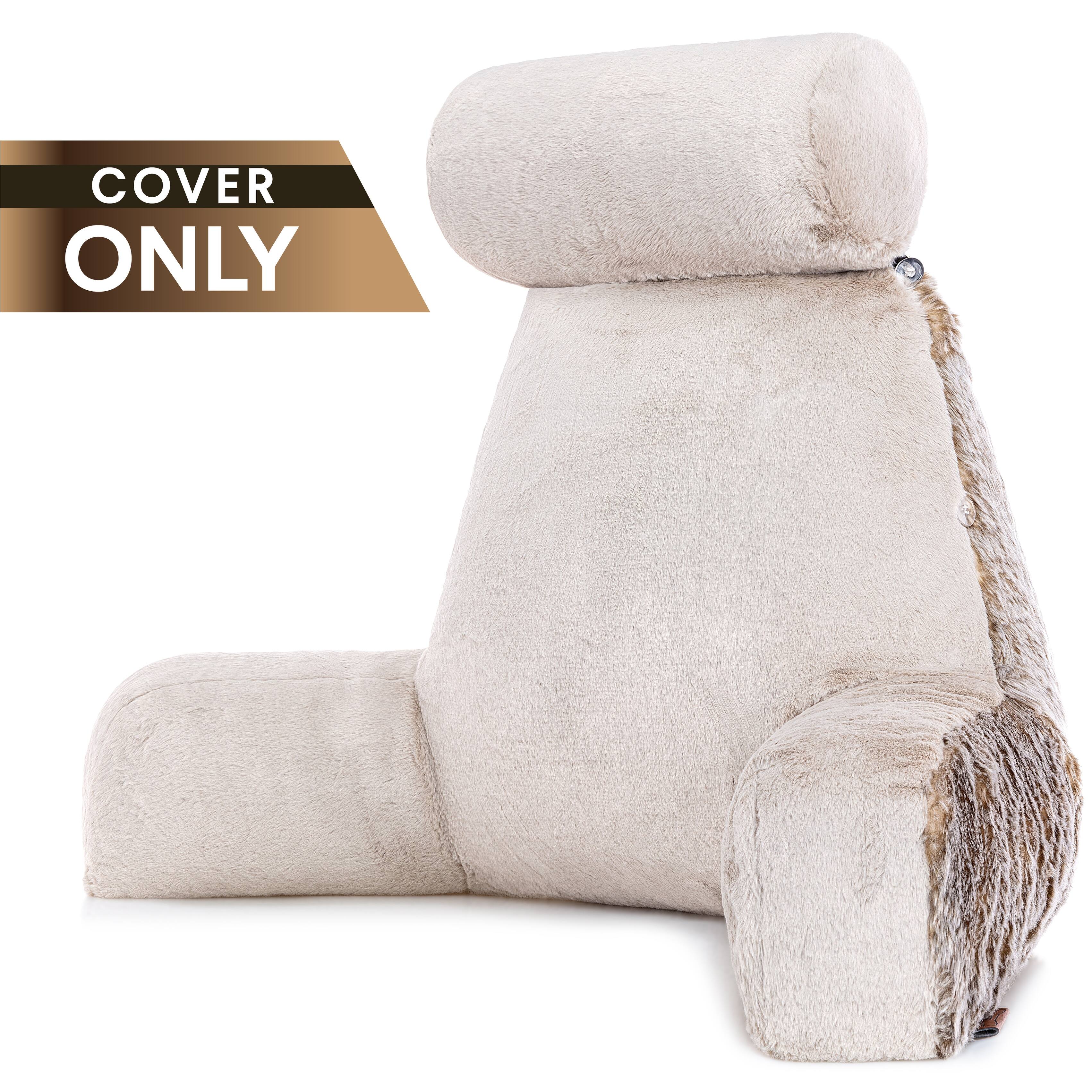 XXL Husband Pillow Cover Only Ulra Rare Baby Chinchillas Fur Backrest