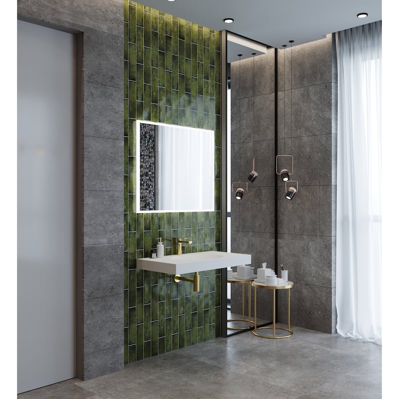 Darleen Shallow Basin Wall Mounted Bathroom Sink