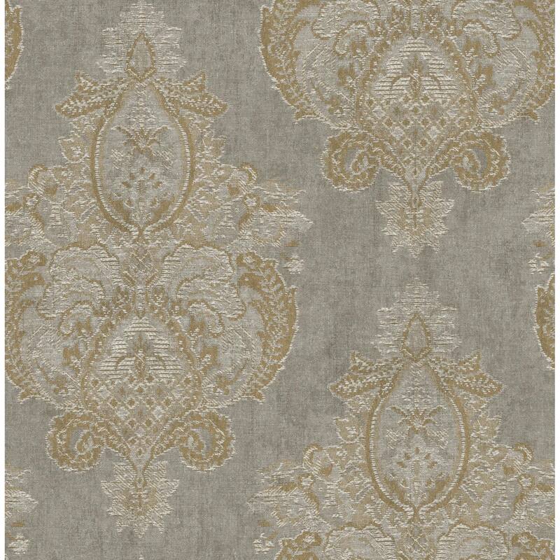 Seabrook Designs Orchard Damask Unpasted Wallpaper
