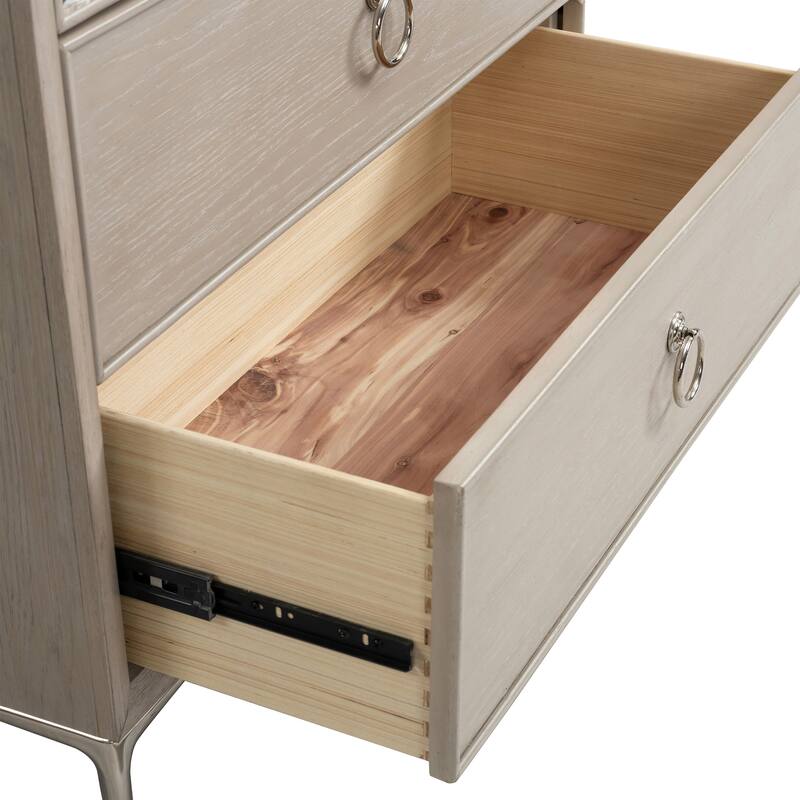 Furniture of America Fable Modern Solid Wood 5-Drawer Chest