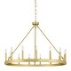preview thumbnail 67 of 80, None 15 Light 40 In Modern Farmhouse Wagon Wheel Chandelier-UL