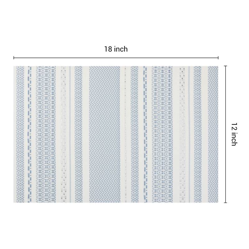 6 Pack Placemats, Placemats for Kitchen Dining Table Decor Heat Resistant Table Placemats Wipeable Table Mat - 18*12in