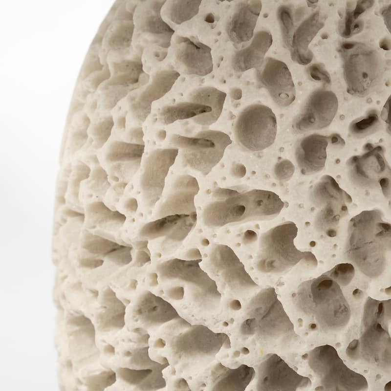 Coastal Beige Faux Coral Table Lamp - 26" H x 16" W x 16" D
