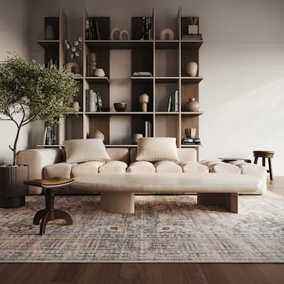 Nuloom Romilly Bordered Traditional Washable Area Rug