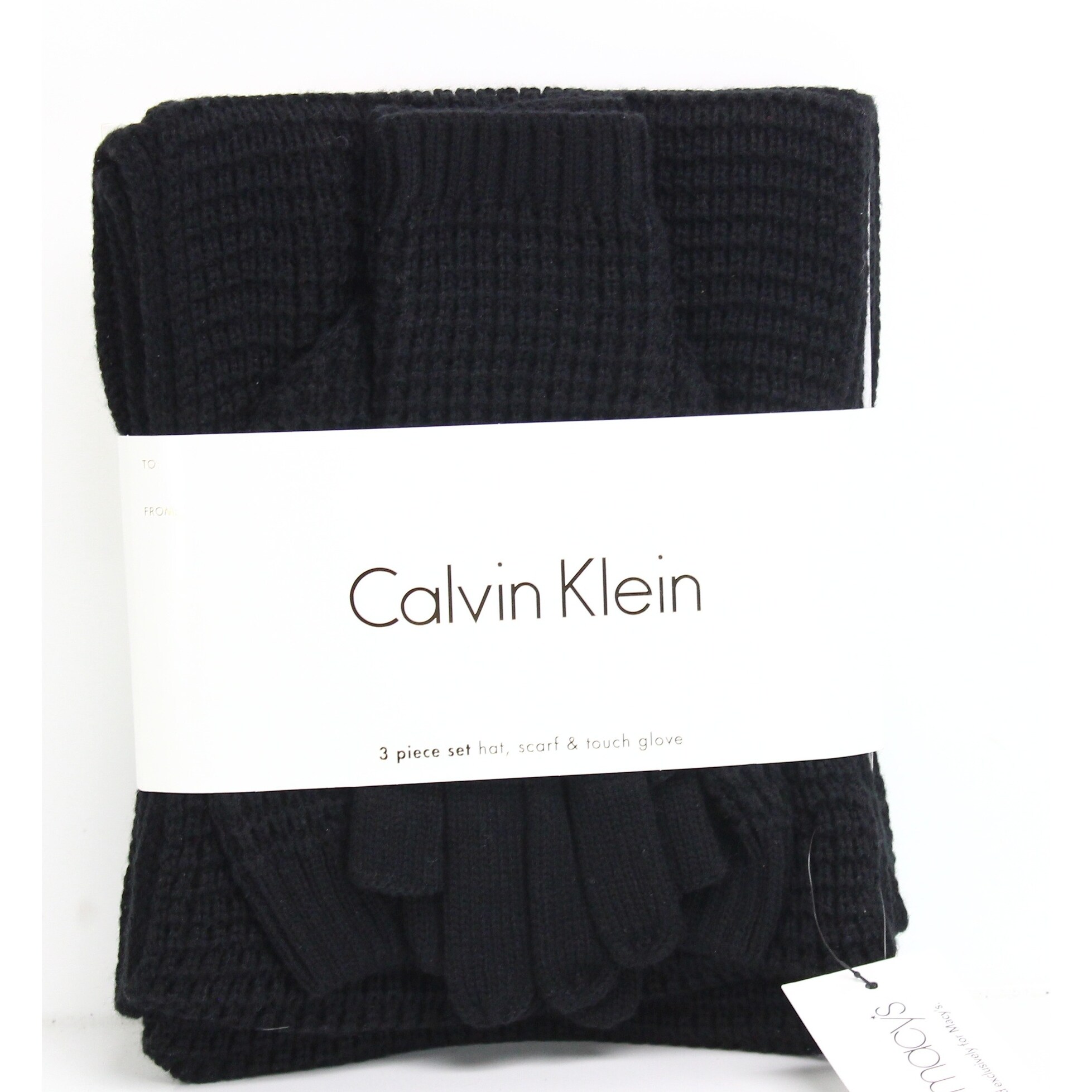 calvin klein 3 piece scarf set