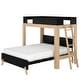preview thumbnail 13 of 36, Max and Lily L-Shaped Twin over Queen Bunk Bed with Ladder on End