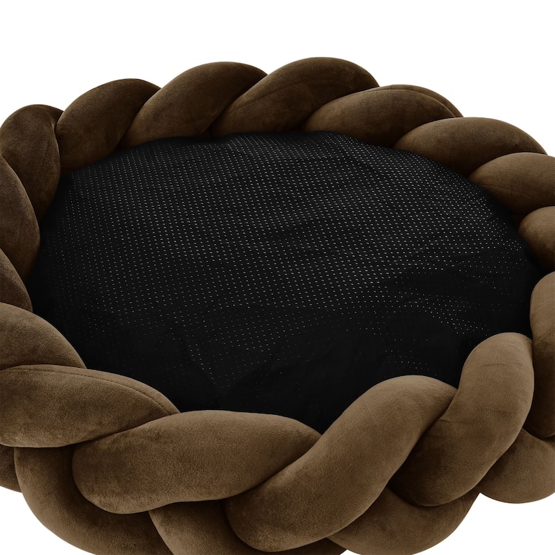 Ivy 27'' Dog Bed In Brown - 27