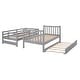 preview thumbnail 11 of 18, Modern Twin over Twin/Full Bunk Bed With Twin Size Trundle And Maximized Storage Space For Bedroom,Dorm,Adults,Kids