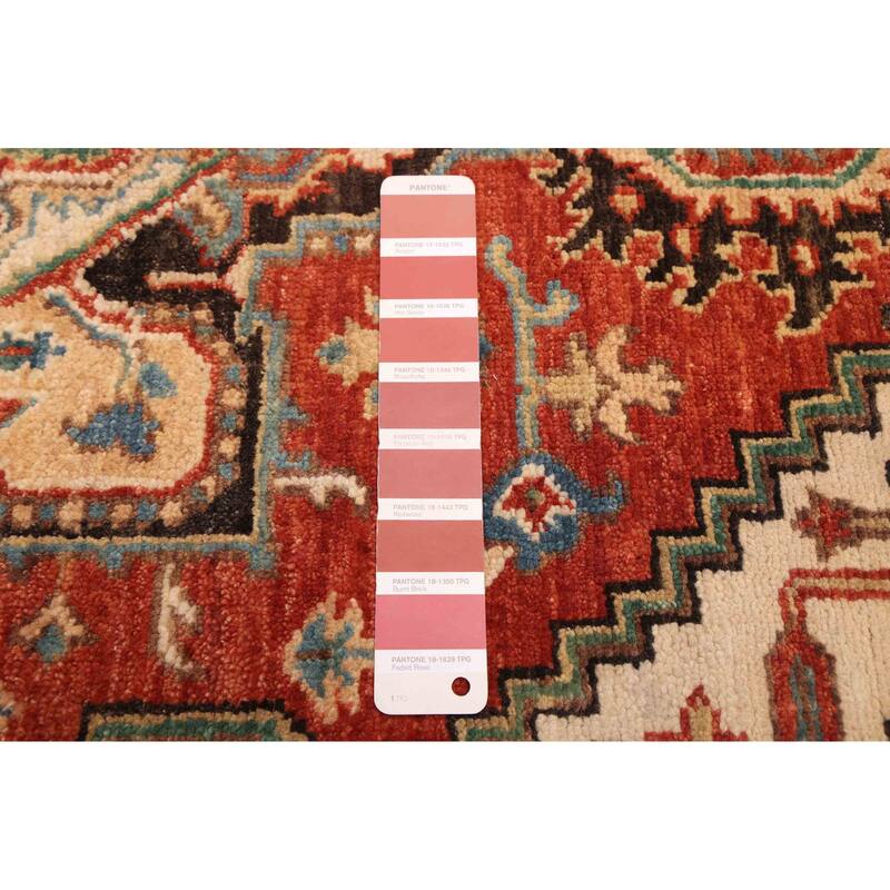 ECARPETGALLERY Hand-knotted Jules Sultane Red Wool Rug - 3'1 x 13'11