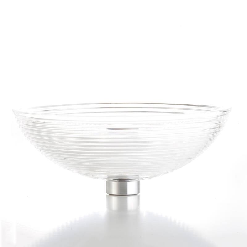 WS Bath Collections Crystal 677 Glamorous 16-7/8" Circular Glass - Clear