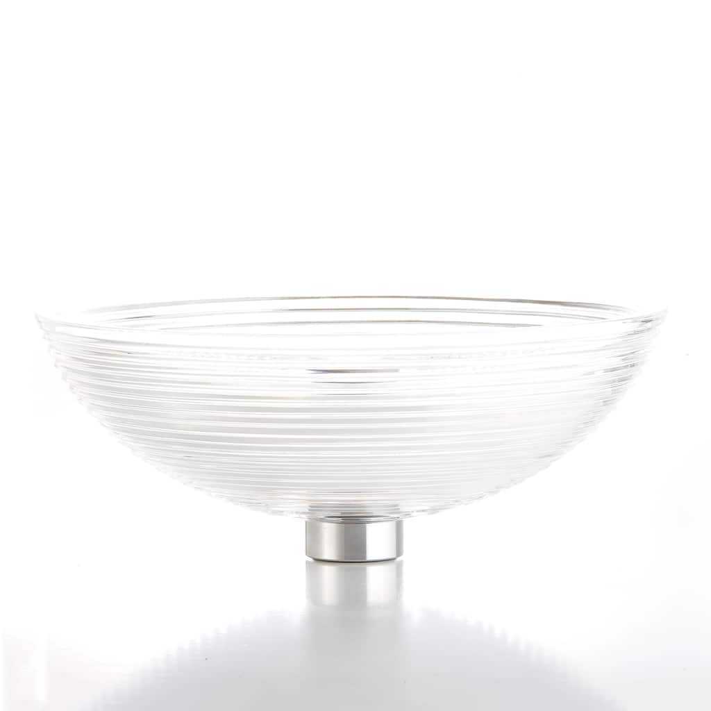 WS Bath Collections Crystal 677 Glamorous 16-7/8" Circular Glass