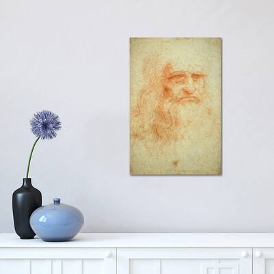 iCanvas "Self Portrait, c.1515-16 (Musei Reali Torino)" by Leonardo da Vinci Canvas Print