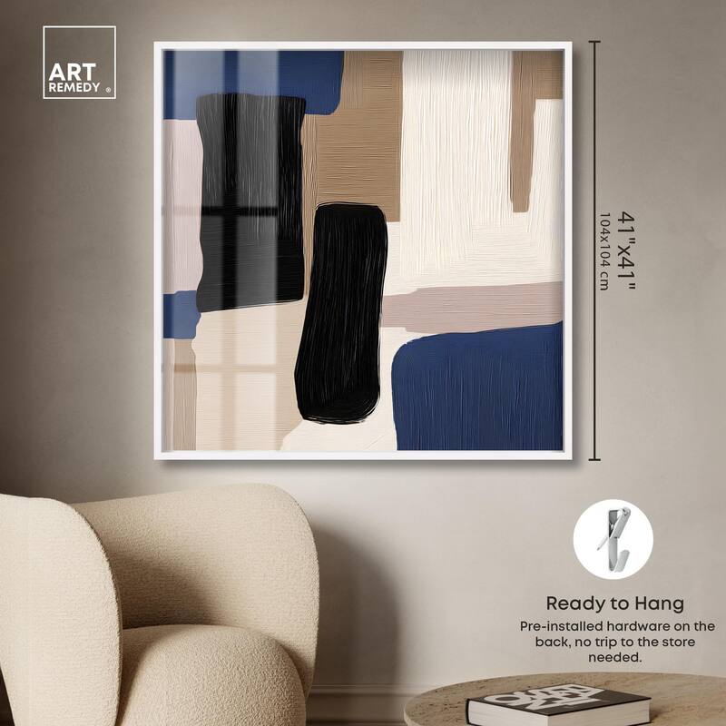Blue Quietude I Shadowbox by Art Remedy