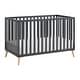 preview thumbnail 1 of 2, Oxford Baby Cozy Nest 3 In 1 Island Crib Midnight Slate/Natural