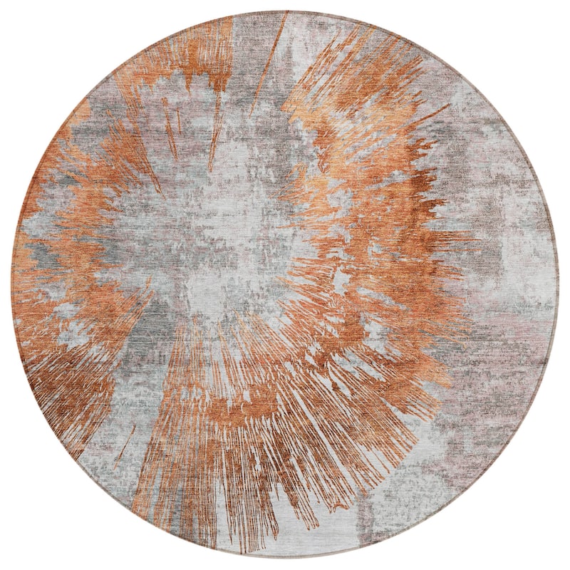 HomeRoots Abstract Transitional Rectangle Outdoor Rug