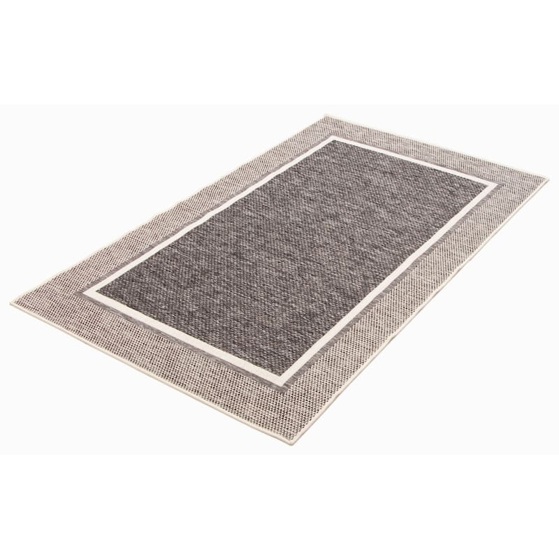ECARPETGALLERY Machine Woven Brooks Taupe Area Rug