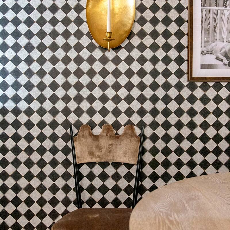 Vintage Check Textured Peel and Stick Wallpaper by Jeremiah Brent