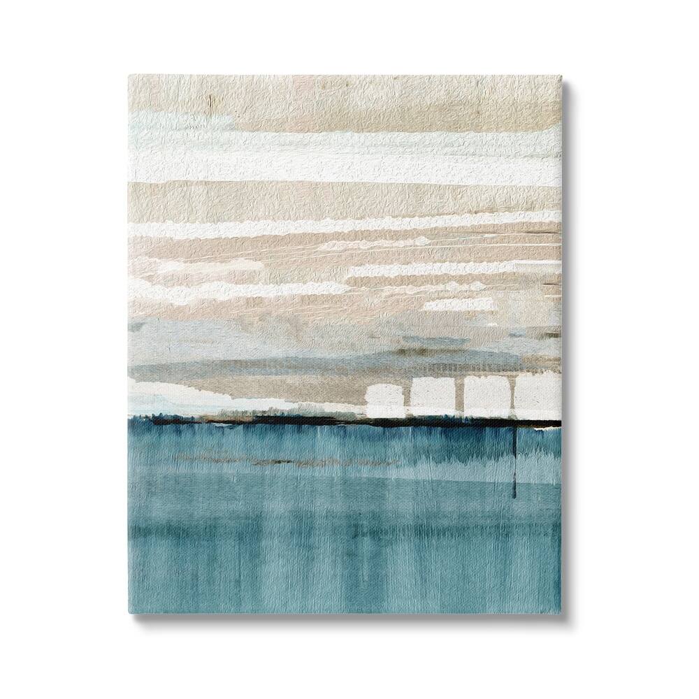 Stupell Abstract Ocean Landscape Canvas Wall Art Design by Flora Kouta