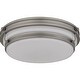 preview thumbnail 2 of 5, Grafton 3-Light Antique Nickel Flush Mount