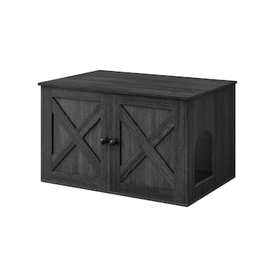 Hidden Cat Litter Box Enclosure, Wooden Cabinet Furniture