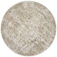 preview thumbnail 24 of 35, Alexander Home Mason Distressed Traditional Persian Rug 5'3" x 5'3" - Champagne/Light Grey